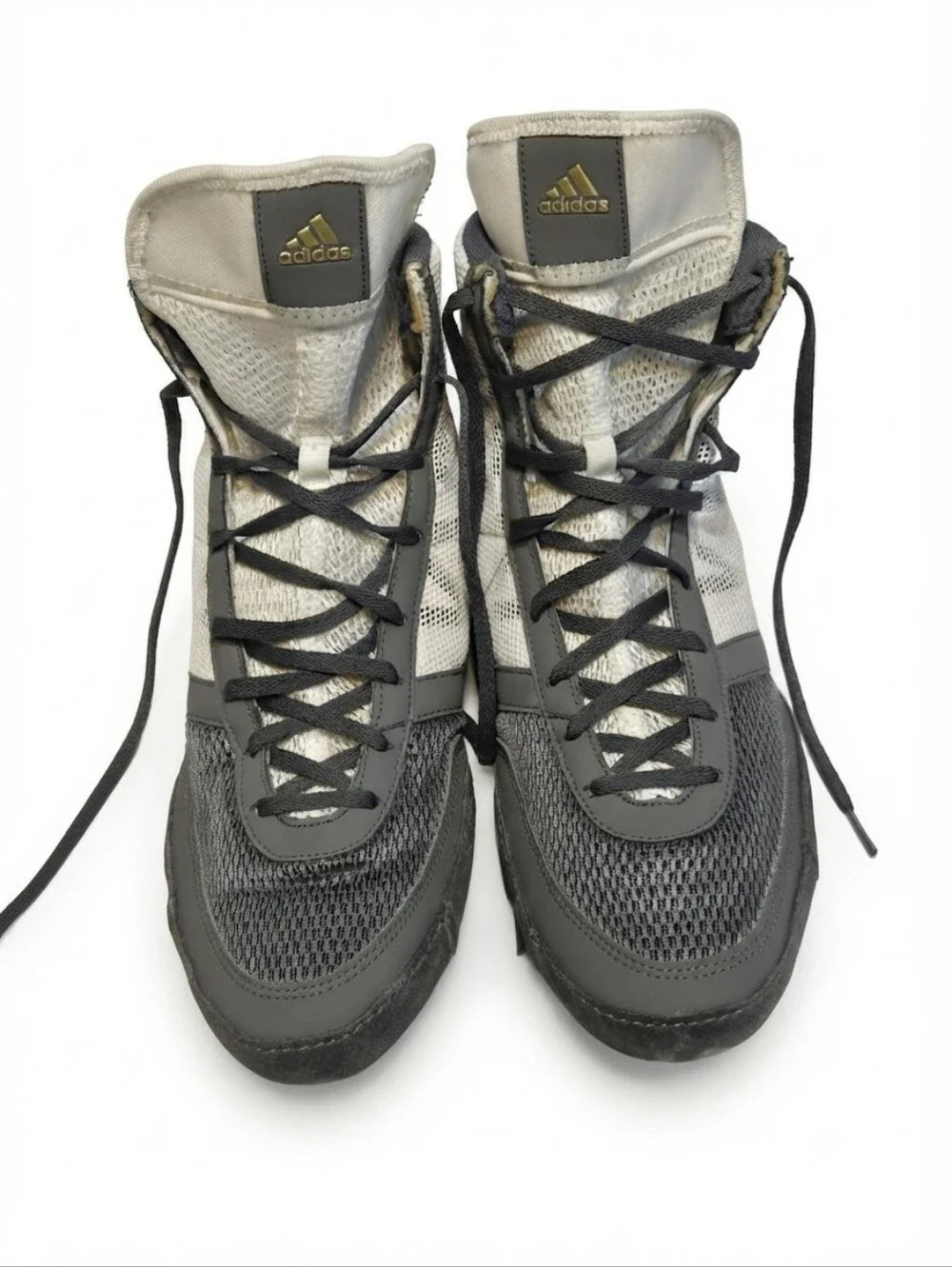 Adidas Pretereo III Wrestling Shoes Men's Size 11 Grey Gold BB3298